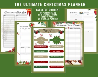 Der ultimative Weihnachtsplaner | Weihnachtsplaner Journal | Happy Planner | Weihnachten digital | Weihnachtspaket | Weihnachtsgeschenke