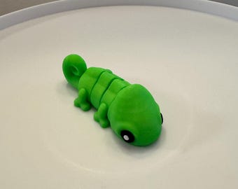 3D Printed Articulating Lizard - Flexible Fidget Toy