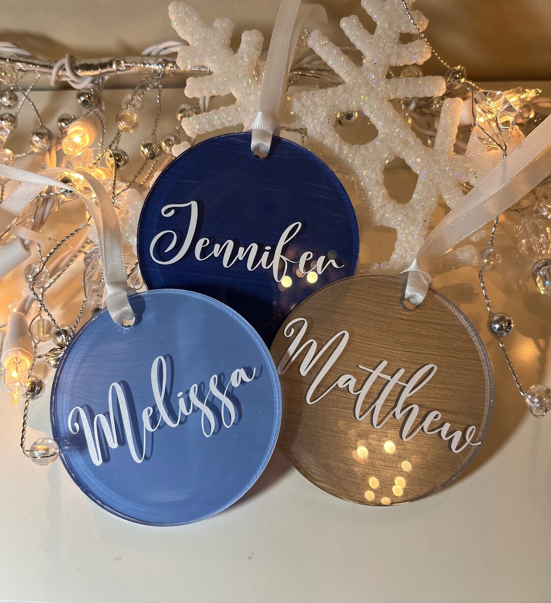 Personalized Christmas Ornament Acrylic Ornament Custom Ornament ...