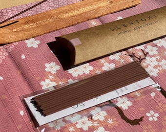 Incienso japonés Sakura Hime Princess, Sweet Vibrant Romantic, Light Smoke, Ambiente hogareño, Aromaterapia para el estrés y la tristeza, Autocuidado