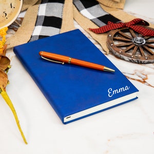 Customized Leather Journal, Personalized Leather Journal, Journal with Name, Personalized Notebook, Personalized Diary, Travel Size