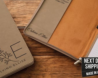 Custom Leather Portfolio, Gift for Men, Letter Size Organizer Folders, Holder Document Bag, Personalized Leather Padfolio