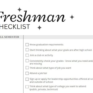 9th-12th Grade Checklists for College-Bound Students