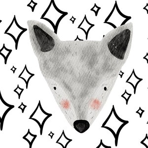 Animal Watercolor Greeting Card