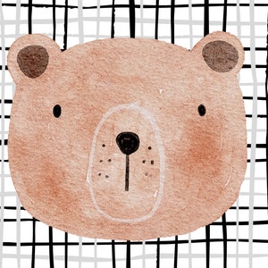 Watercolor Animal Greeting Card