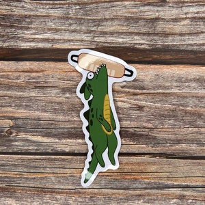 Belgian Malinois “Maligator” | Malinios + Alligator | Die-Cut Vinyl Sticker | Gift For Malinois Lovers | Bitework Dog