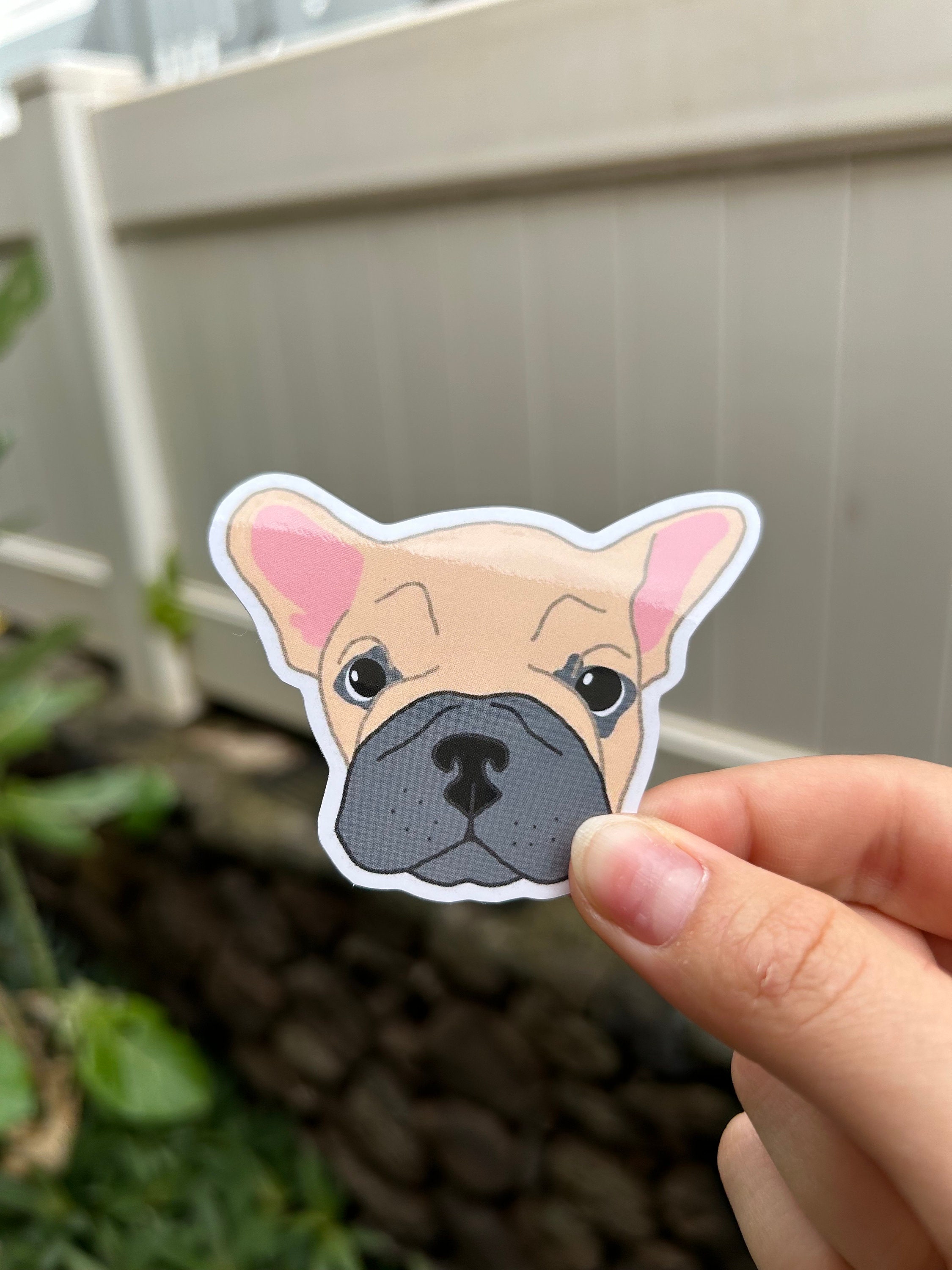 Frenchie Stickers | French Bulldog Die-cut Vinyl Sticker | Stickers for ...