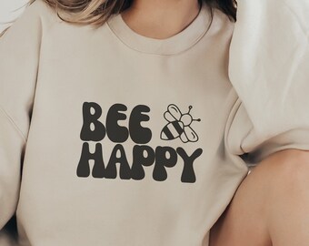 Bee Happy Clipart, Honeycomb & Bee Svg Png (Digital Download)