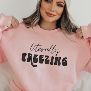 Literally Freezing Svg Png, Always Cold Svg, Always Freezing Svg, Christmas Words Svg, Christmas Vibes Svg, Jingle Bells Svg, Christmas Mug