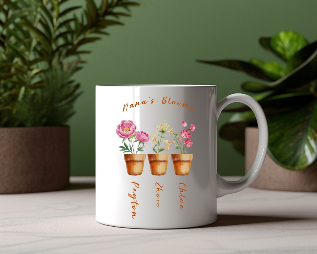 Personalized Birth Flower Gifts for Her Birth Flower Mug for Etsy