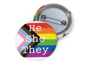 He/She/They Pronouns Pin