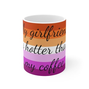 Freundin Lesbische Flagge Keramik Kaffeetasse 11oz