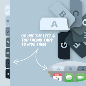 Blue Folder Tab Desktop Icons for Mac (digital Download) - Etsy