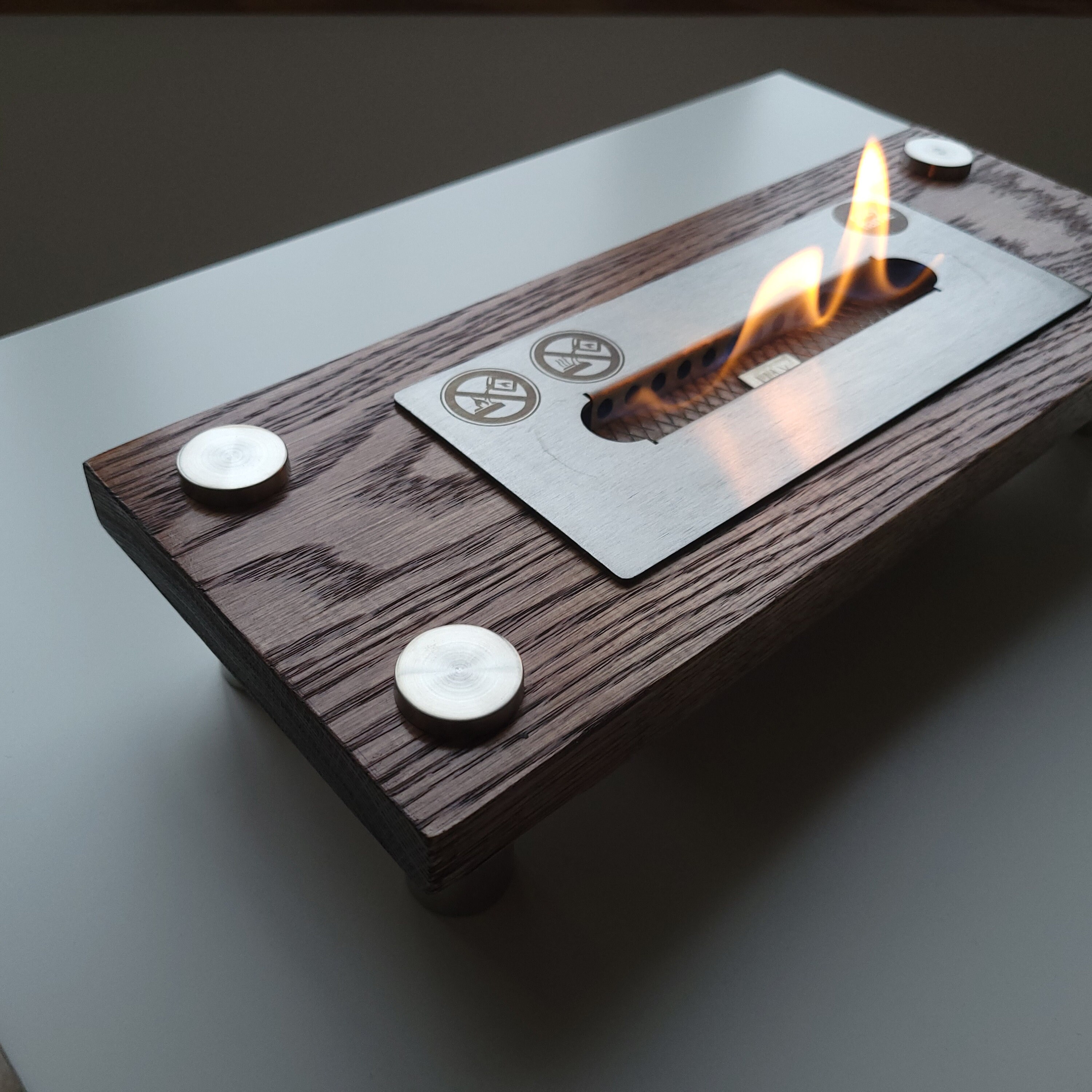 Mini Tabletop Fireplace Christmas Gift Idea Indoor Fire - Etsy