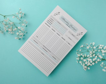 Monthly Budget Planner TEMPLATE, Paycheck Budget Printable, Budget Planner Printable PDF, Budget Template