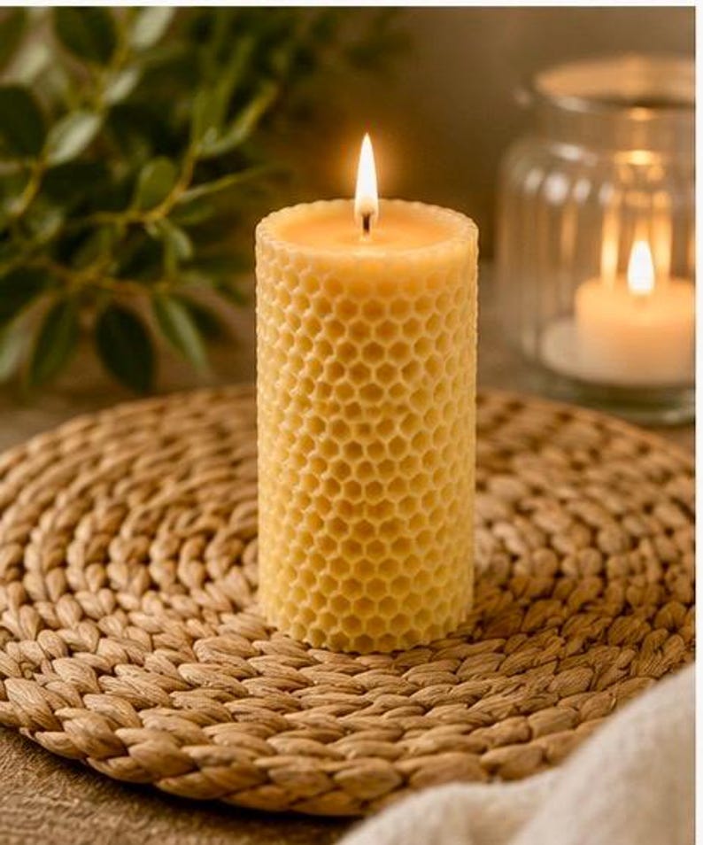ClachaigCandles Honeycomb Beeswax Candle - Thumbnail 5