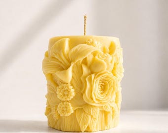 Vela de cera de soja orgânica Summer Blooms – Vela perfumada floral de luxo