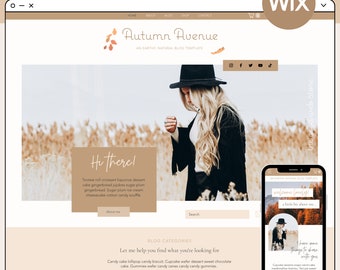 WIX Blog Template - Website Design - WIX Template - Blogger Template - WIX Website Template - Lifestyle Blog Design - Natural Blogger Theme