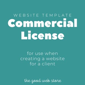 WIX Commercial License - Website Template - Web Design - WIX Template - Small Business - Ecommerce - Store - Blogger - Designer