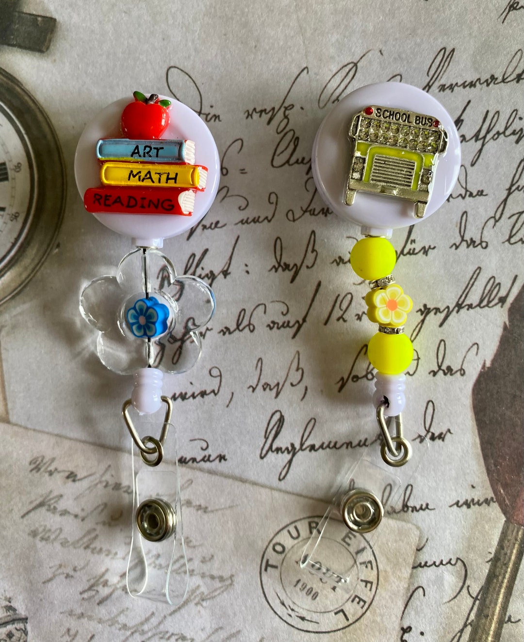 Back to School Badge/key Holder Etsy