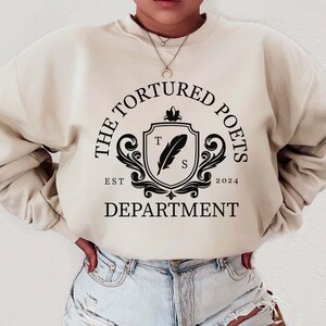 The Tortured Poets Department Sweatshirt, Swiftie Sweatshirt, Tortured Poets Shirt, Swiftie Gift, Oversized Sweatshirt, Swiftie Shirt