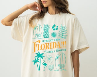 Tortured Poets T-Shirt, Taylor Florence Tropical Aesthetic Swiftie Gift, Swift Version Taylor's TTPD Tee, Swiftie Gift, Florida Tee