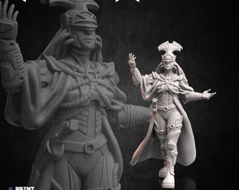 Adeleka Spiritual Faction Leader par PrintMinis Échelle héroïque 28 mm