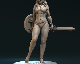 Mad Marn the Warrior 75 mm by Claydemon Miniatures