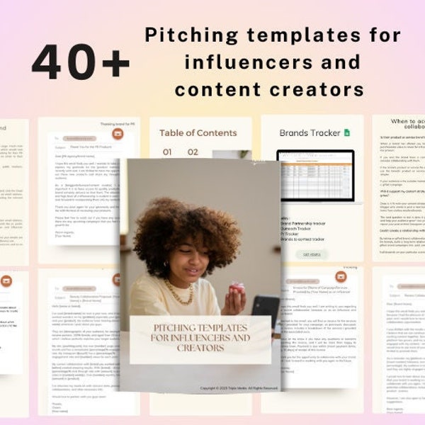 Brand Email Pitch | UGC Brand Email Pitch Templates | and Instagram Partnership Scripts