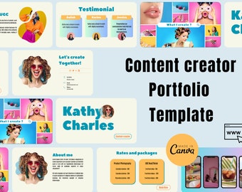 Canva UGC Portfolio Template: Modern Creator Website & Media Kit