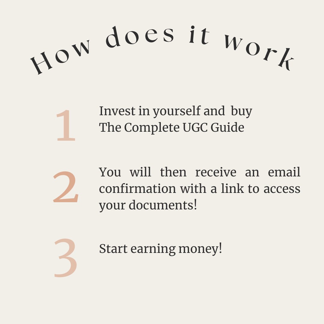UGC Creator Starter Guide: Ebook, Portfolio, Contract Templates - Etsy