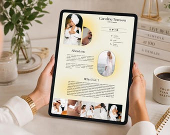 Canva UGC Portfolio Template: Lemonade Theme Media Kit