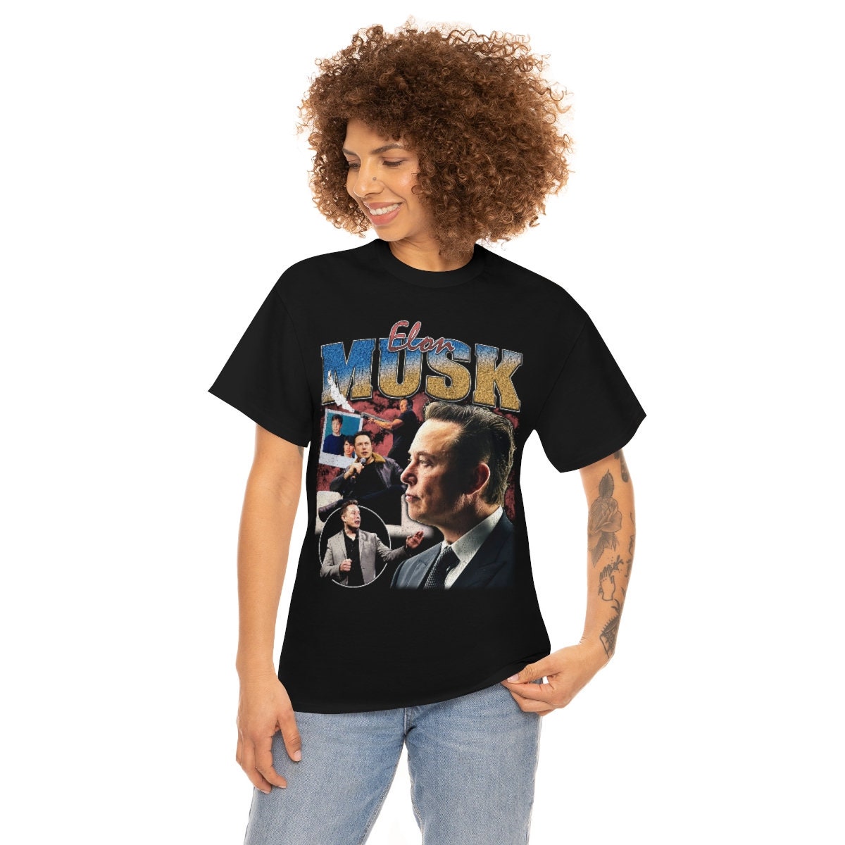 Discover ELON MUSK vintage shirt - Elon Musk Tesla Twitter bootleg 90s retro t-shirt