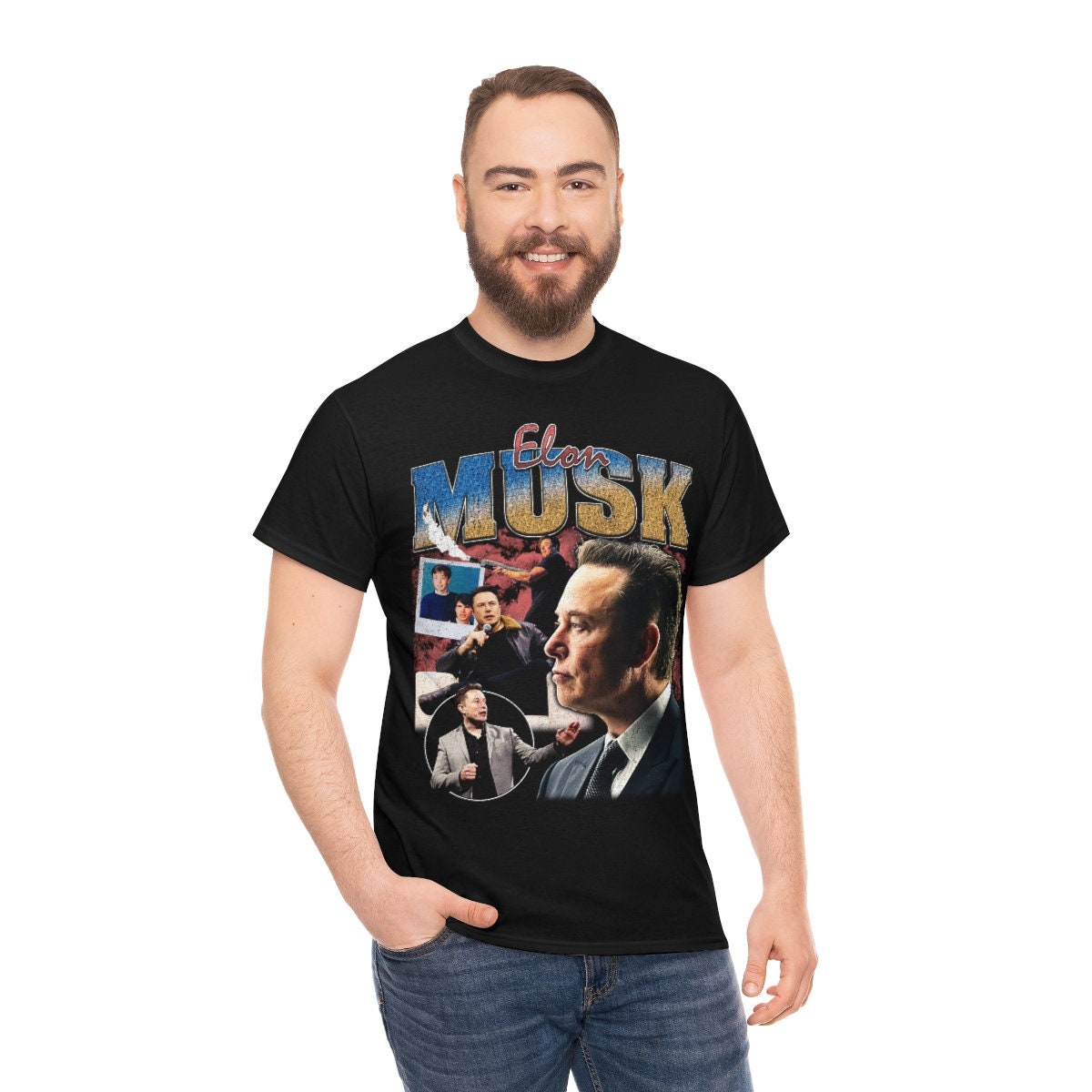 Discover ELON MUSK vintage shirt - Elon Musk Tesla Twitter bootleg 90s retro t-shirt