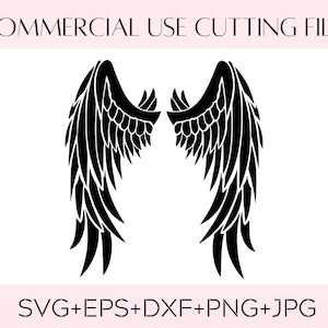 Angel Wings SVG, SVG for Cricut, Silhouette Cut Files