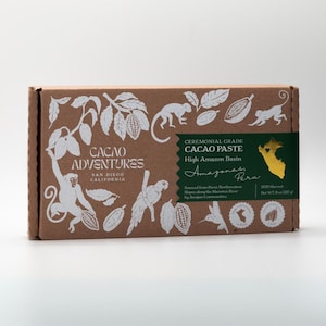 Ceremonial Cacao Block – 100% Pure Peruvian Cacao for Drinking Chocolate, Ritual, Vegan Recipes, Ancestral Unsweetened Cacao