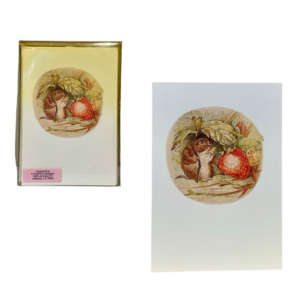 The Tale of Johnny-Town Mouse by Beatrix Potter Note Card & Envelope Stationary Box Set, (8/EA), Blank, Vintage - (1994)