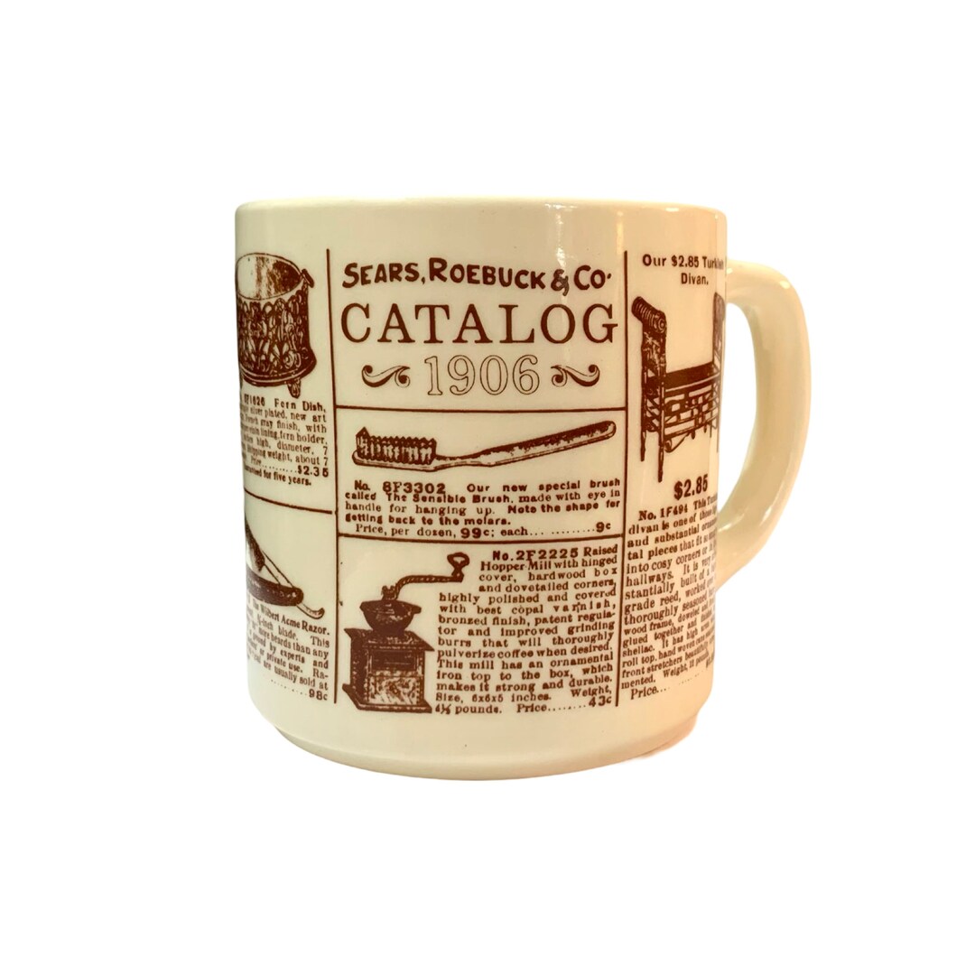 Sears, Roebuck & Co. Catalog 1906 Advertising Mug by Houze Art, Brown