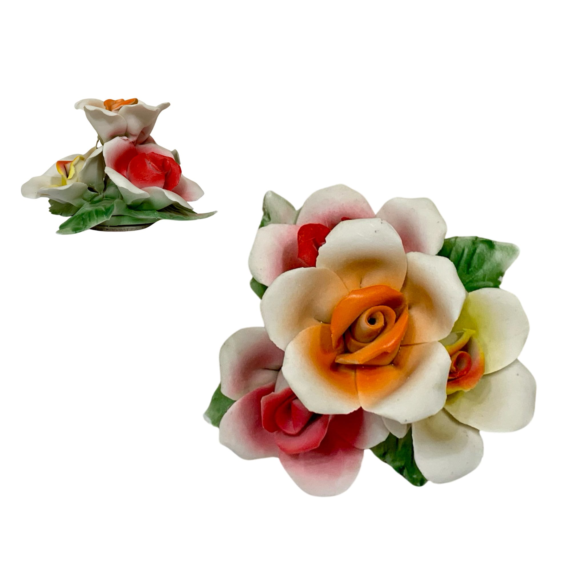 イタリア製 NAPOLEON ポーセリン ローズ フラワー フィギュリン　7点 Italy Napoleon Roses - Etsy