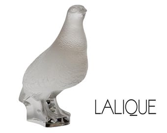 Lalique Perdrix Frosted Crystal Bird Quail Partridge, Signed - Etsy