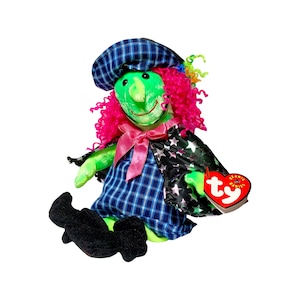 TY Beanie Baby: &quot;Scary the Witch&quot;, Halloween Stuffed Plush, Vintage - (2000)