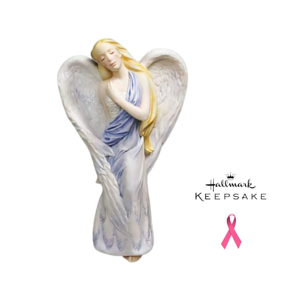 Hallmark "Angel of Serenity" Keepsake Ornament, Susan G. Komen Breast Cancer Angel Collection, Porcelain, (QXG8999), Vintage - (2003)