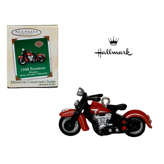 Hallmark Miniatur-Ornament 1948 Panhead – Harley-Davidson Motorrad, Ca. 3,8 Cm, Mit Originalbox