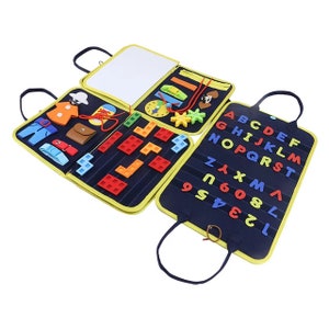 Montessori Quiet Book: Educational Sensory Toy for Toddlers