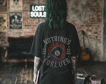 Nothing's Forever 8-Ball Tee | Morning Star Shirt | Grunge Tshirt | Alternative Tees | Metal Tee | Band Tshirt