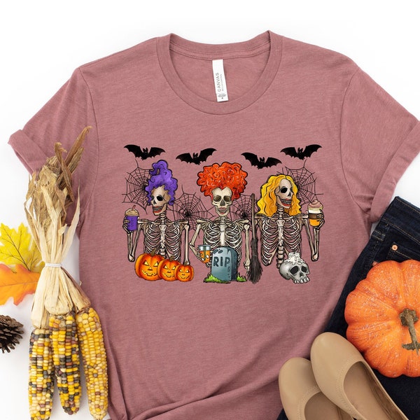 I Smell Children Shirt, Skeleton Sanderson Sisters Shirt, Hocus Pocus Shirt, Halloween 2023 Shirt, Halloween Skeleton Shirt, Funny Halloween