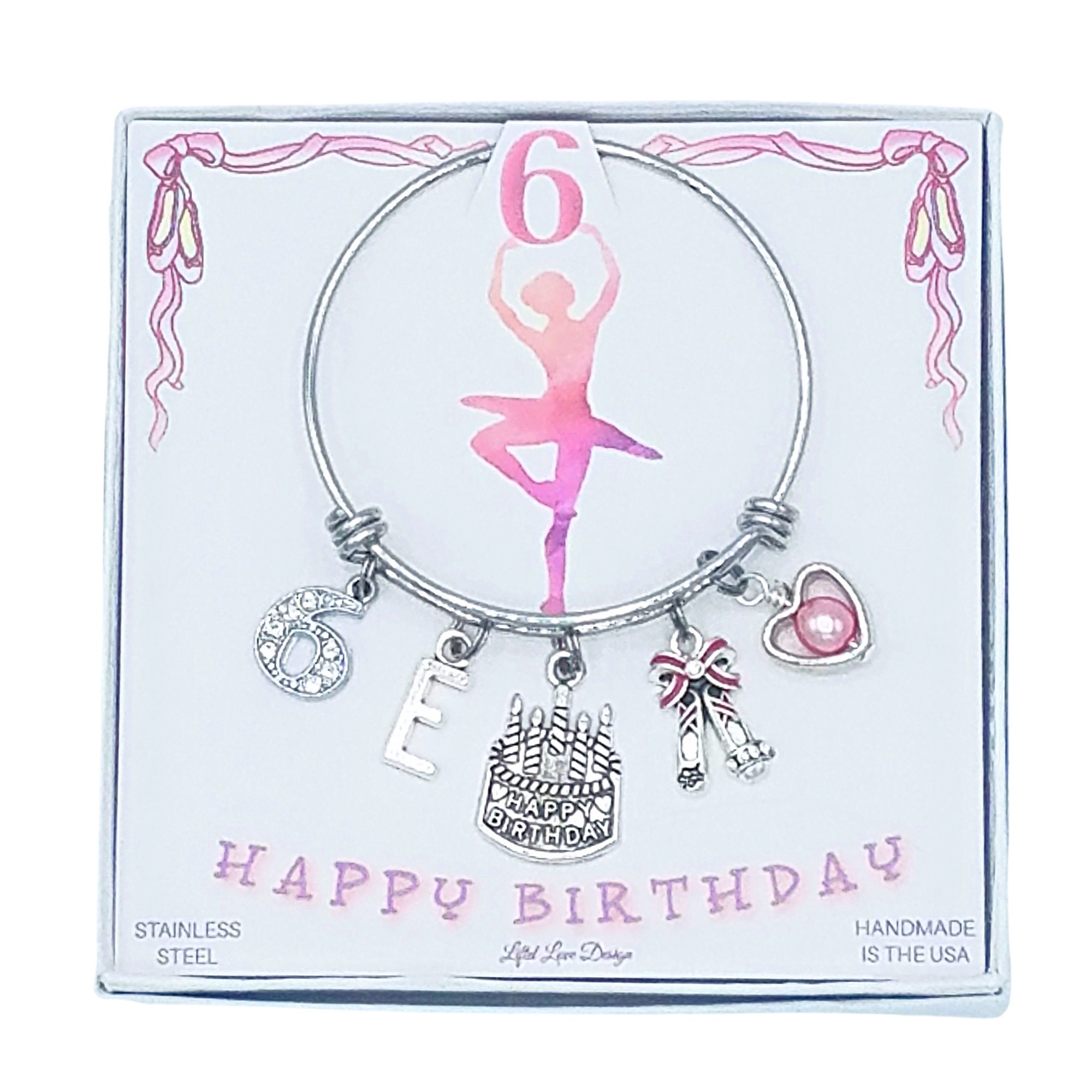 Girl's 11th Birthday Charm Bracelet, Personalized Gift, 11 Year