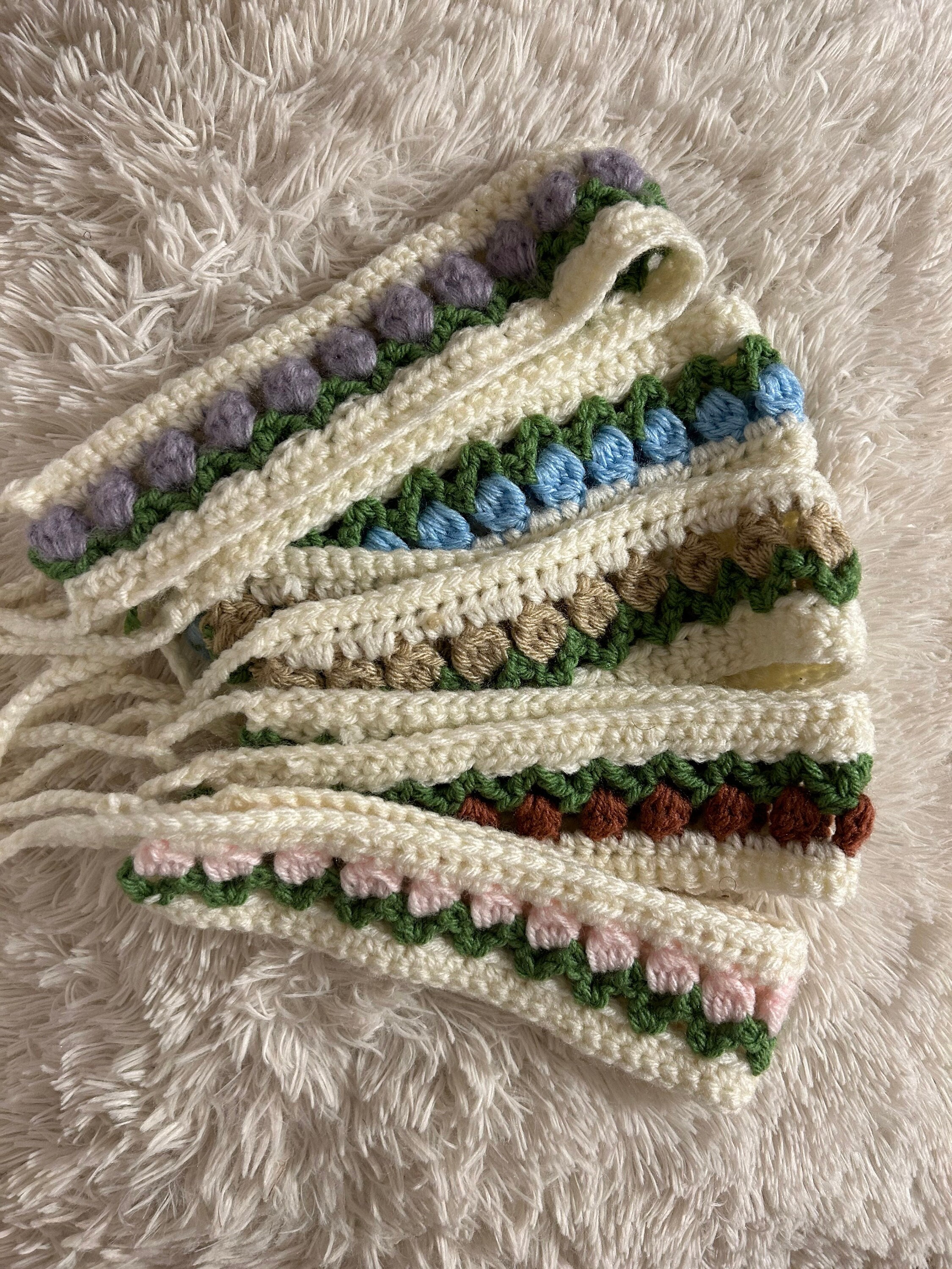 Crochet Tulip Hair Clips (Set of 2) - Scoop My Art