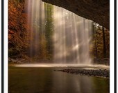 water fall - Premium Matte Paper Wooden Framed Poster