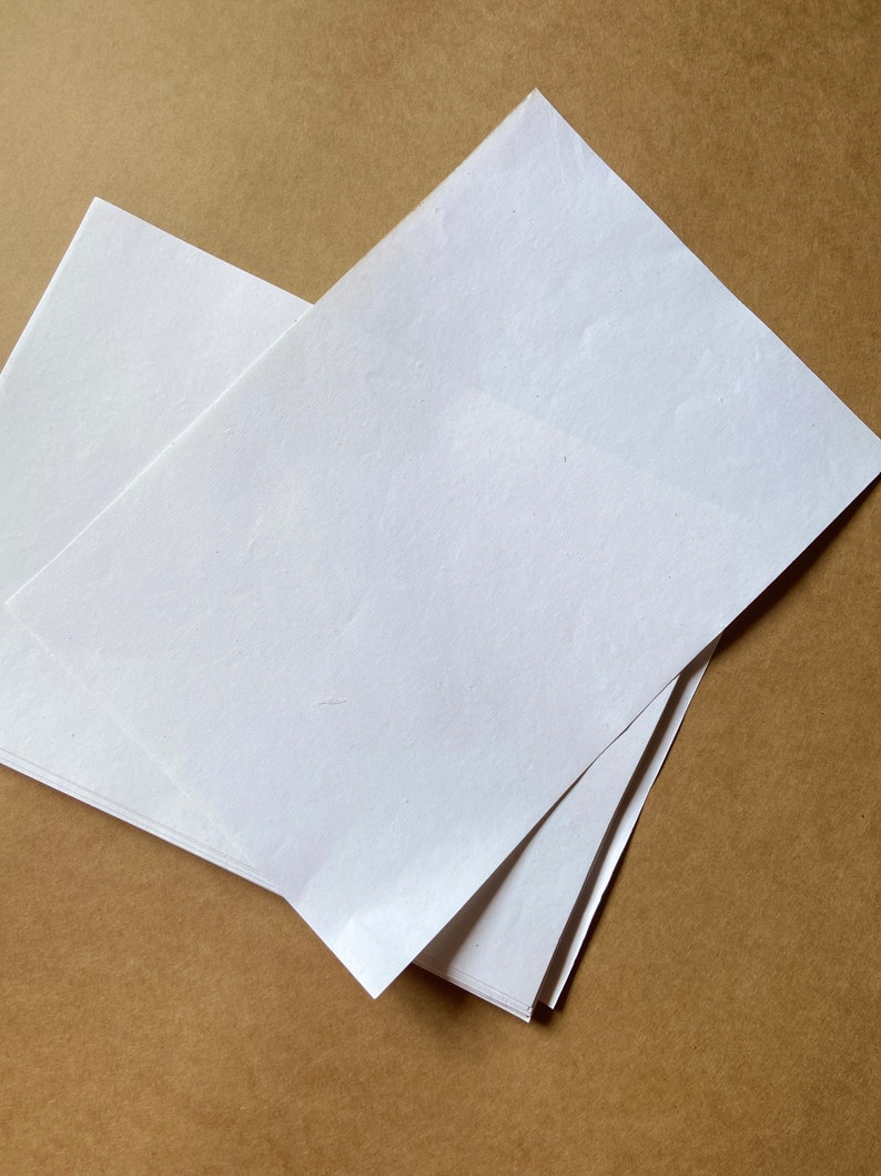 A4 80/60/35GSM 75 Percent Cotton & 25 Percent Linen Acid-Free Waterproof Eco-Paper,Digitally Printable-Ideal for Official,Security Documents image 1